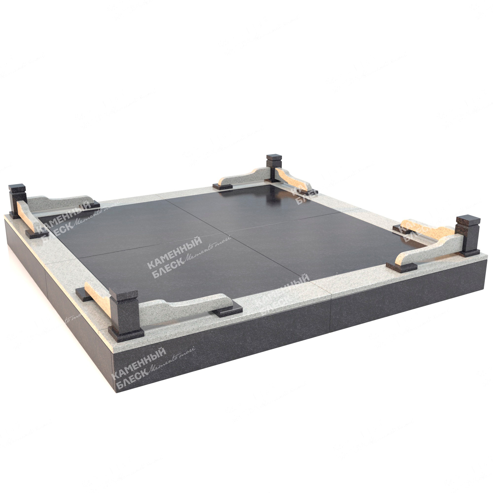 Гранитная ограда ОГ-12