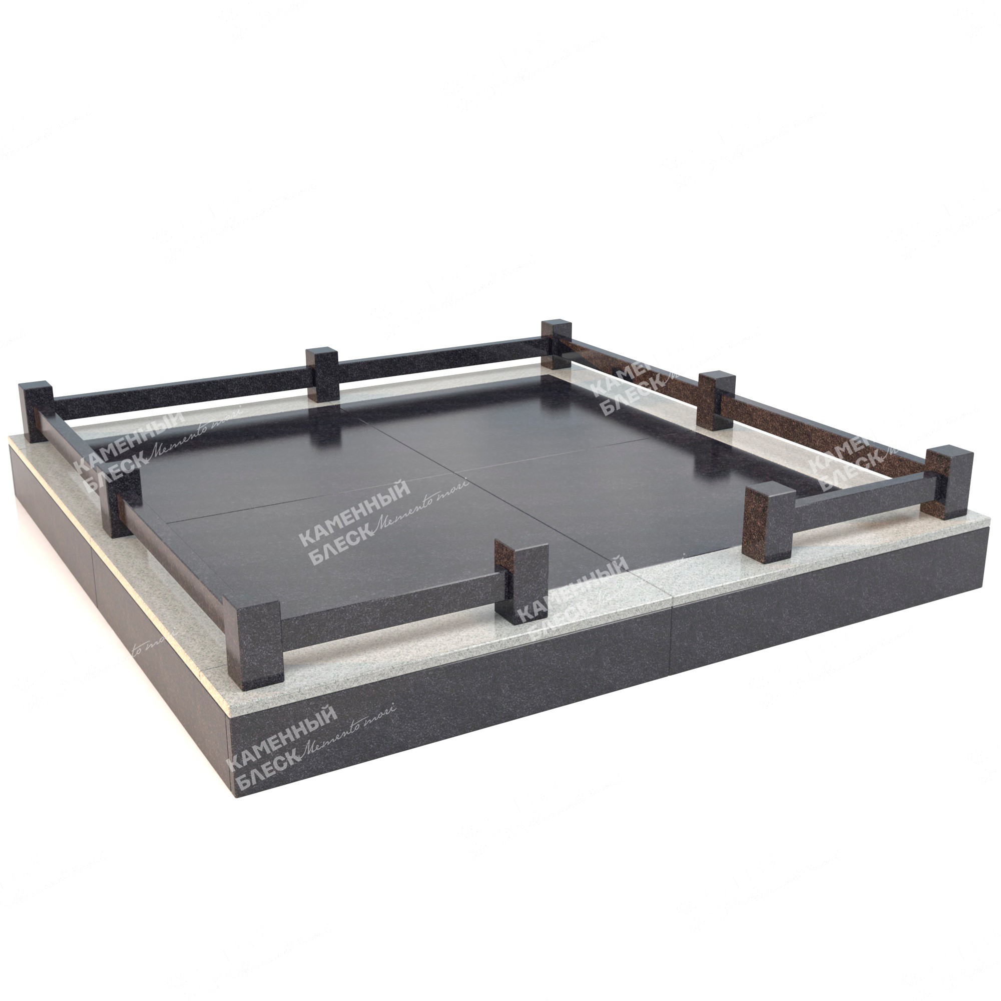 Гранитная ограда ОГ-3