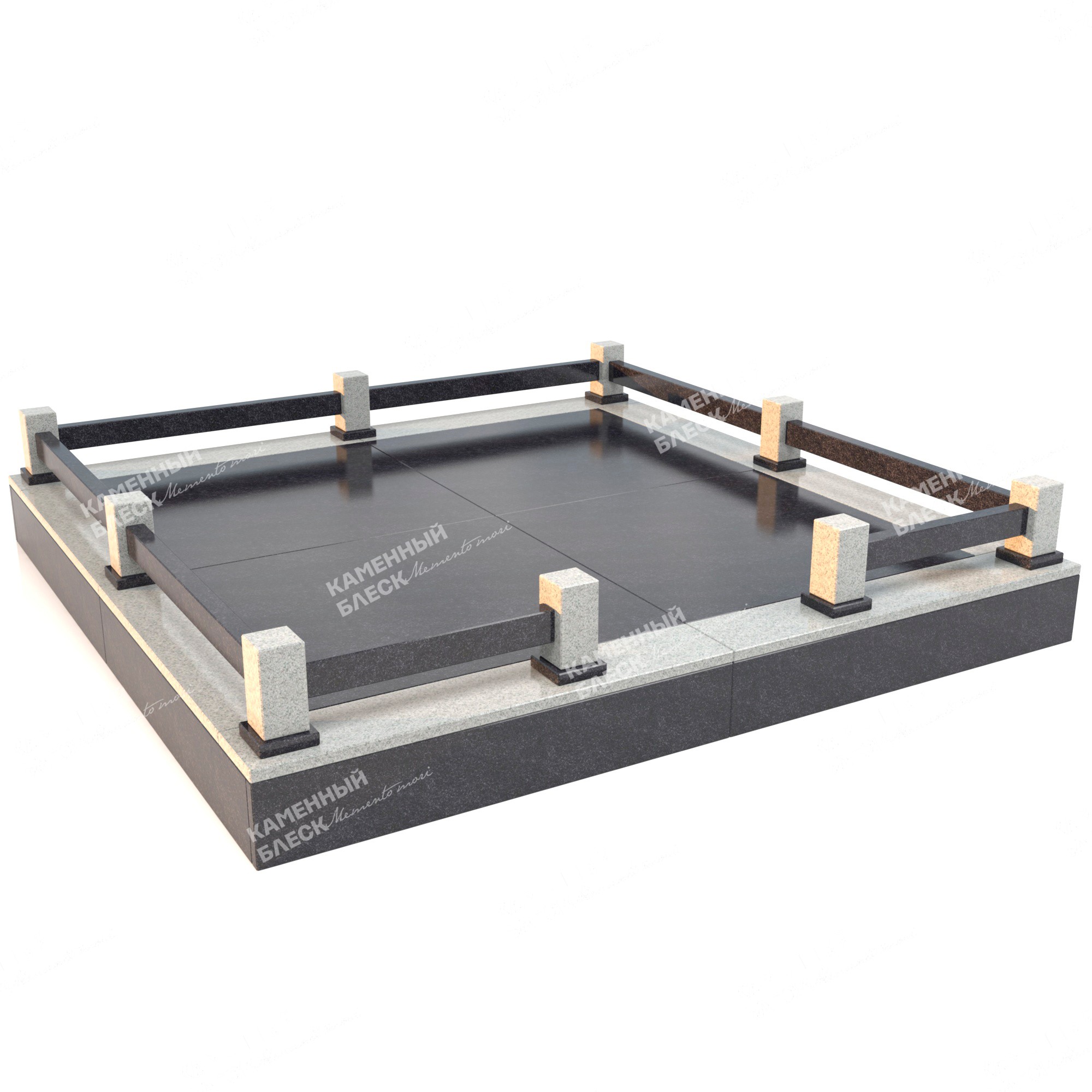 Гранитная ограда ОГ-4